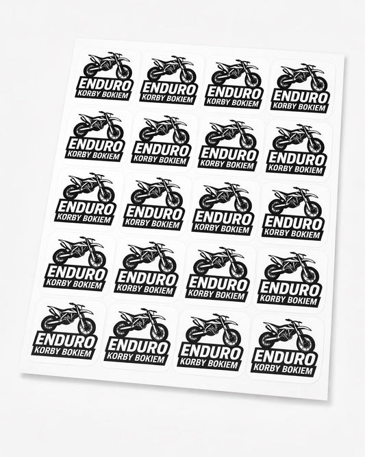 Naklejki Enduro Korby Bokiem